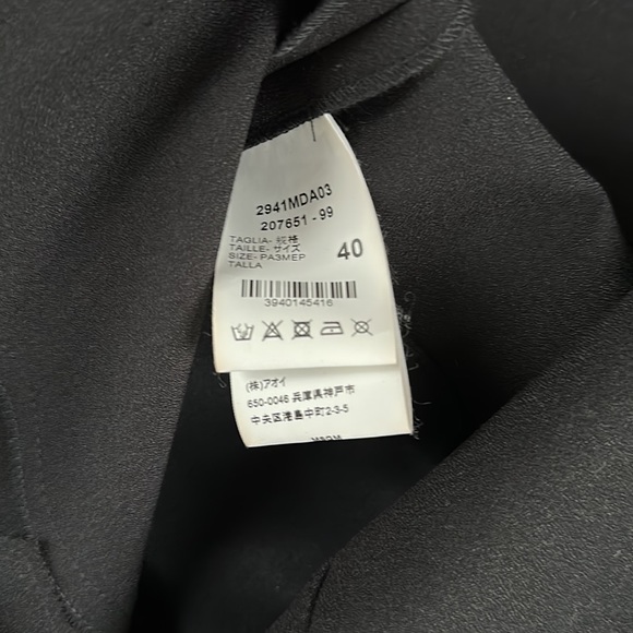 MSGM Little Black Dress with Pockets - Picture 7 of 8